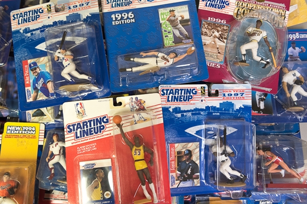 Large Lot of 55 Assorted Sports Starting Line Ups from 1988 - 1997