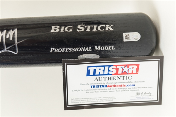 Manny Machado Autographed Black Adirondack Pro Bat - TriStar & MLB Authenticated