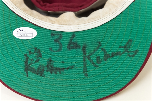 Robin Roberts Autographed Phillies Hat - Likely Worn During a Reunion or Old Timers Game (JSA)