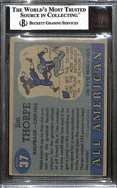 1955 Topps All-American Football #37 Jim Thorpe PSA 5 (EX)
