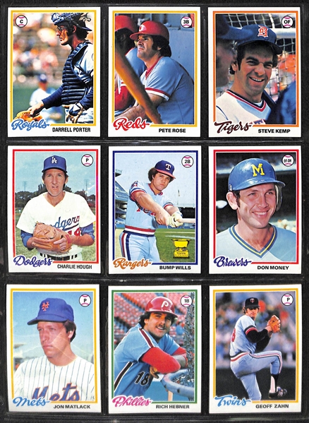 1978 Topps Baseball Complete Set w. Eddie Murray Rookie Card