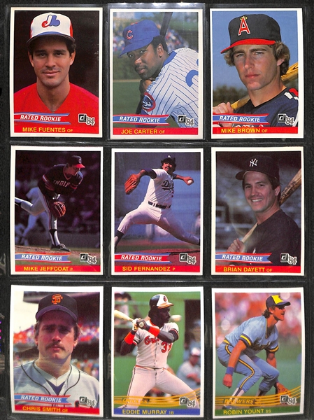 1984 Donruss Baseball Complete Set w. Mattingly Rookie Card