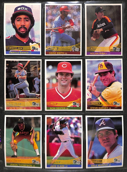 1984 Donruss Baseball Complete Set w. Mattingly Rookie Card