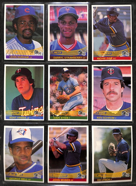 1984 Donruss Baseball Complete Set w. Mattingly Rookie Card