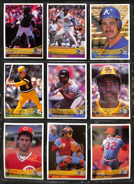 1984 Donruss Baseball Complete Set w. Mattingly Rookie Card