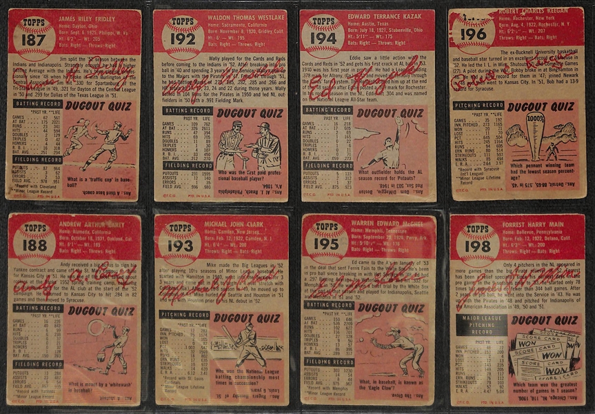 Lot of 56 Different 1953 Topps Baseball Cards w. Dizzy Trout