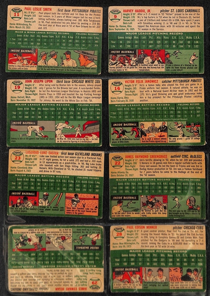 Lot of 70 Different 1954 Topps Baseball Cards w. Harvey Haddix