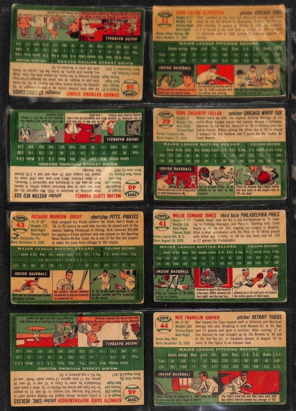 Lot of 70 Different 1954 Topps Baseball Cards w. Harvey Haddix
