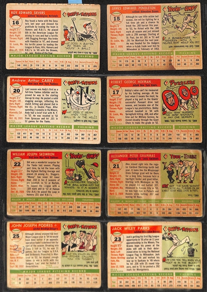 Lot of 96 Different 1955 Baseball Cards w. Ken Boyer Rookie Card