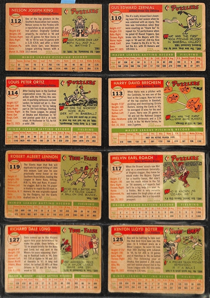 Lot of 96 Different 1955 Baseball Cards w. Ken Boyer Rookie Card