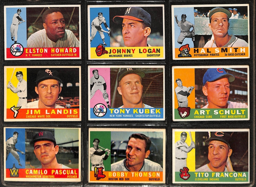 Lot of 207 Topps Cards from 1960-1963 w. 1960 Bill Mazeroski