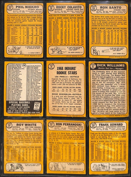 Lot of 252 Topps Cards from 1966-1968 w. 1966 Gil Hodges