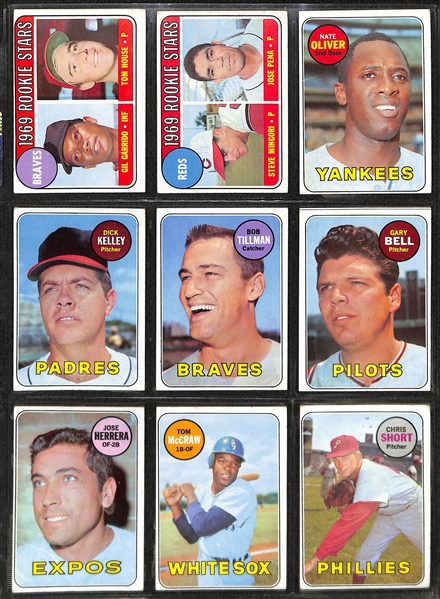 Lot of 225 Topps Cards from 1969 w. Willie Stargell