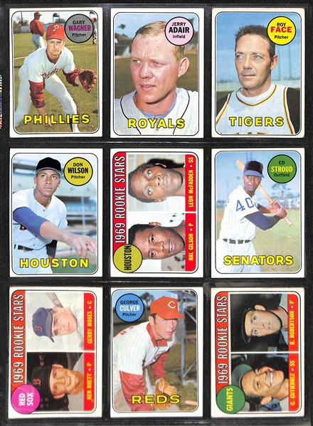 Lot of 225 Topps Cards from 1969 w. Willie Stargell