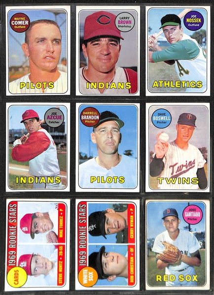 Lot of 225 Topps Cards from 1969 w. Willie Stargell