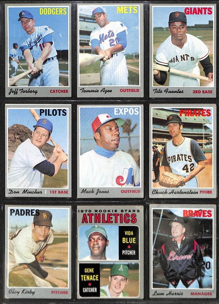 Lot of 600 Topps Cards from 1970 w. Ted Williams