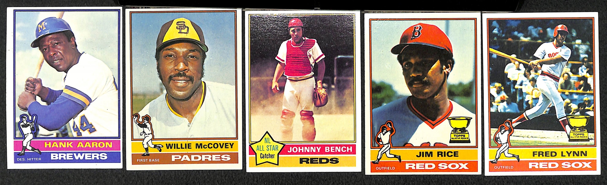 Lot of 2000+ 1976 Topps Baseball Cards w. Hank Aaron