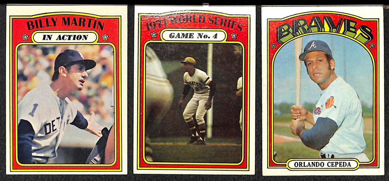  Lot of Approximately 750 - 1972 Topps Baseball Cards w. Reggie Jackson