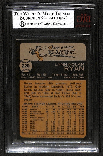1973 Topps #220 Nolan Ryan BVG 8 (NM-MT)