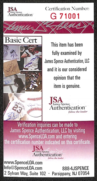 Pete Rose & Nolan Ryan Dual Signed Photo (JSA) in an 11x14 Mat