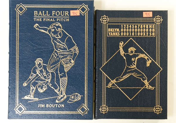 Limited Edition Hardback Baseball Books Signed by Don Larsen and Jim Bouton