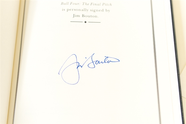 Limited Edition Hardback Baseball Books Signed by Don Larsen and Jim Bouton