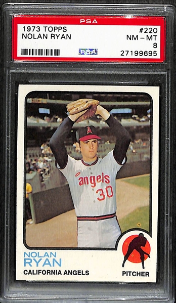 1973 Nolan Ryan (#220) Graded PSA 8 (NM-Mint)