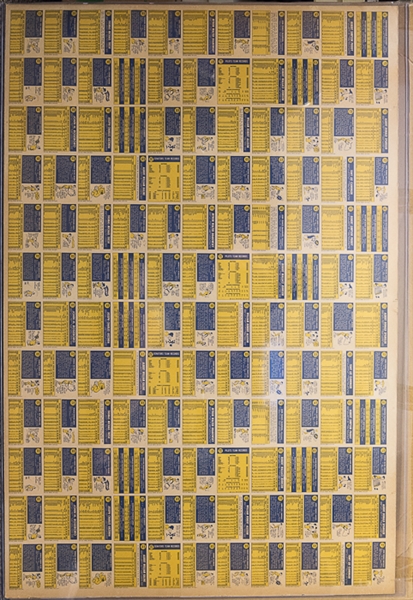 1970 Topps Baseball High Series Uncut Sheet w. Nolan Ryan & Johnny Bench