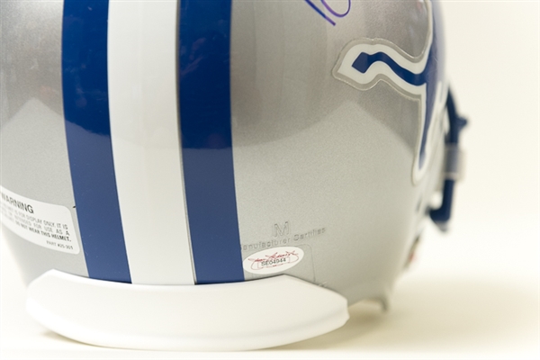 Barry Sanders Signed Full-Size Detroit Lions Helmet (JSA)