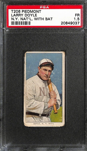 Lot of 3 T206 Cards - Doyle/Frank Smith/Clancy - PSA