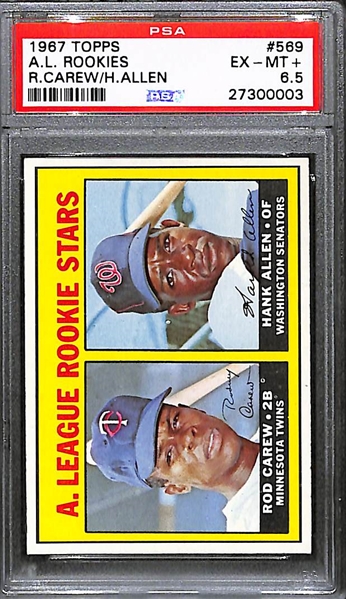 1967 Topps Rod Carew Rookie Card #569 PSA 6.5