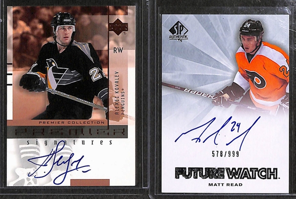 Lot Of 42 Assorted Hockey Autograph Cards