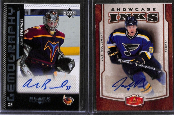 Lot Of 42 Assorted Hockey Autograph Cards
