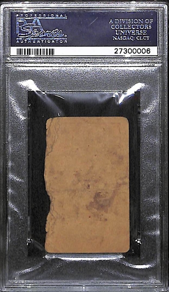 1920 W516-1 Babe Ruth Card #1 Strip Card - PSA Authentic