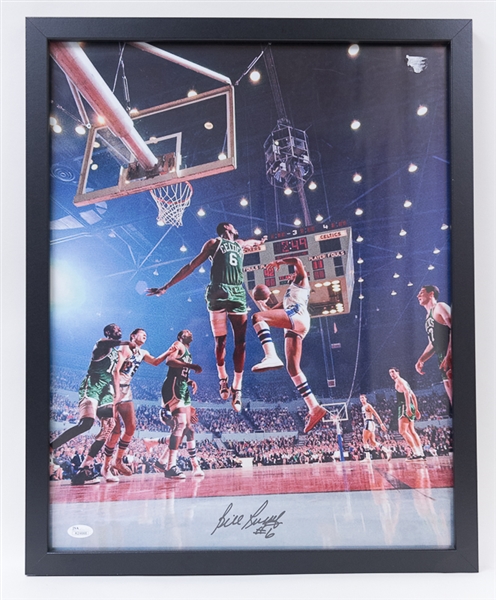 Basketball Legend Bill Russell Signed/Framed 16x20 Photo