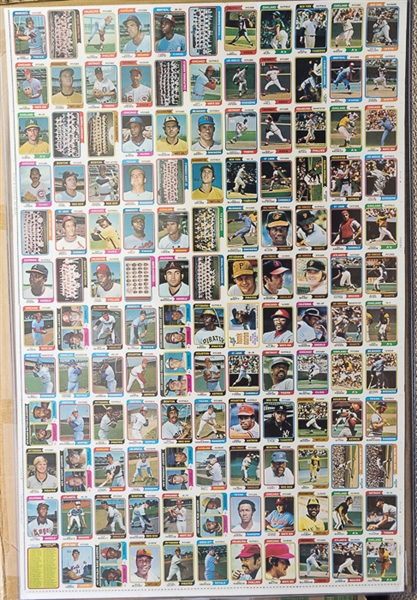 1974 Topps Baseball Uncut Sheet w. Hank Aaron
