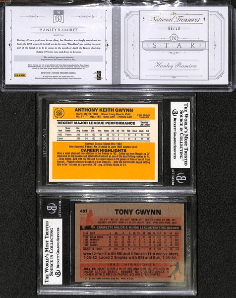 Lot of 83 Baseball Cards w. 20+ Autographed Cards & 20 Relic Cards w. Hall of Famers