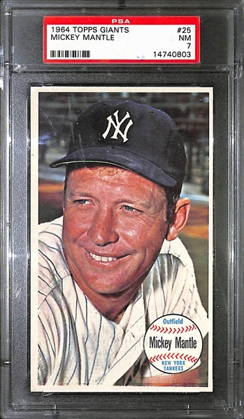 1964 Topps Giants Mickey Mantle PSA 7 Near Mint