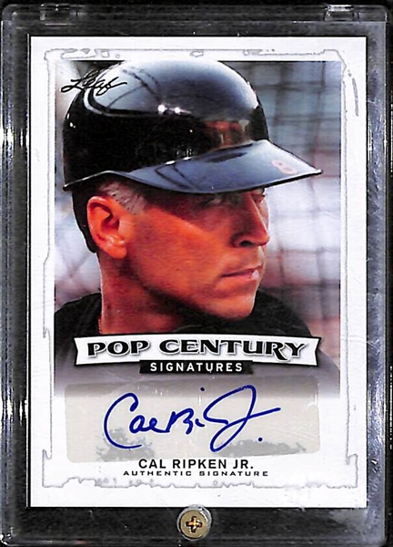 2014 Leaf Pop Century Cal Ripken Jr. Autographed Card (Leaf Certified)