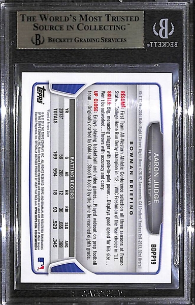 2013 Bowman Draft Aaron Judge Prospect Rookie (1st Card!) BGS 9.5 Gem Mint!