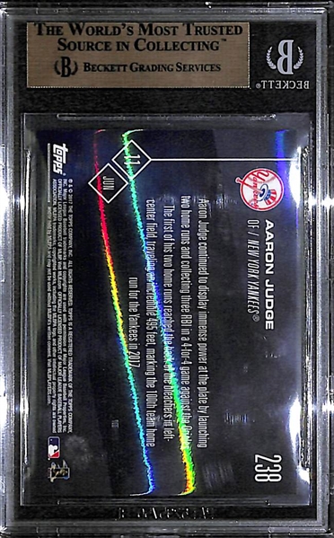 RARE 2017 Topps Now Aaron Judge Rookie Card Graded a BGS 10 Pristine!