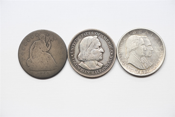 US Half Dollar Lot - 1860-S, 1892, 1926
