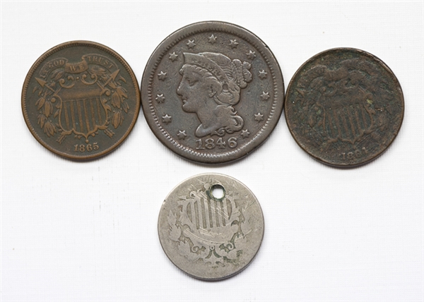 Misc. Grouping of 19th Century Coins