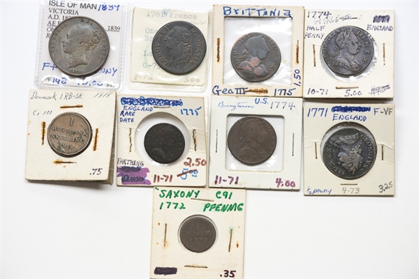 World Copper Assortment from the 18th & 19th Century