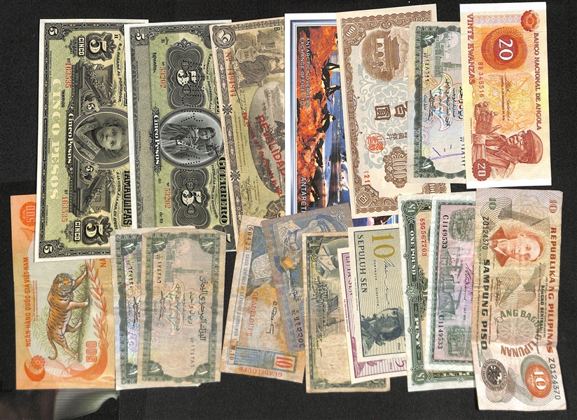 Mixed Coins & Currency From Around the World