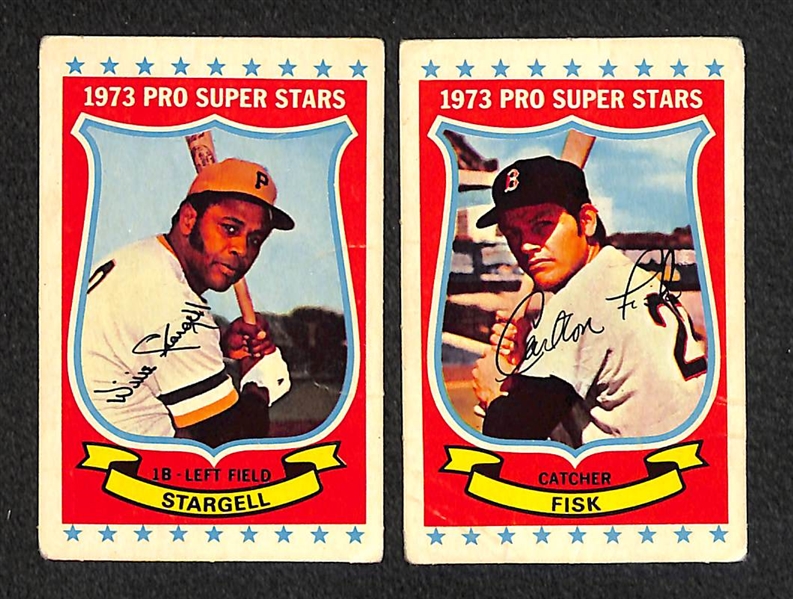 1973 Kellogg's Baseball Partial Set (41 of 54 Cards) w. Jackson, Fisk, Stargell, Seaver, +