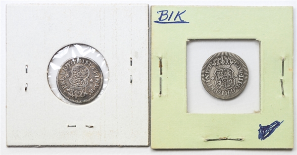 1755 & 1771 Mexican 1/2 Real