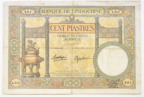 French Colonial Currency Lot