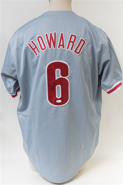 Ryan Howard Autographed Philadelphia Phillies Style Jersey