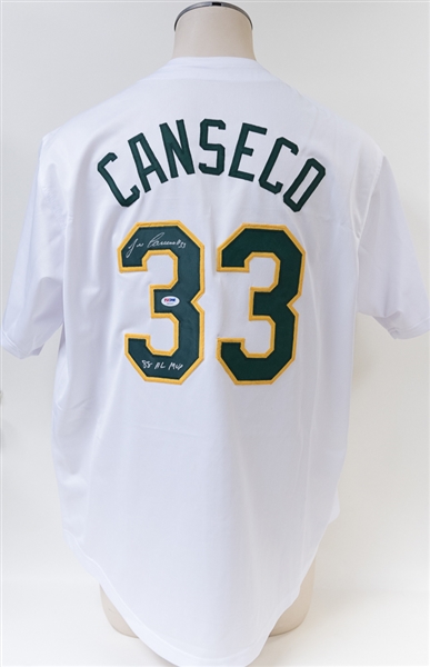 Jose Canseco Signed A's Jersey (PSA/DNA COA)